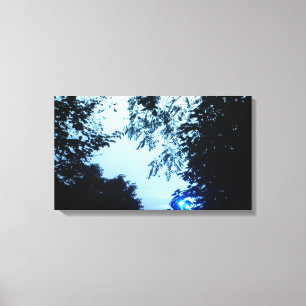 Sol em impressões Canvas Azuis