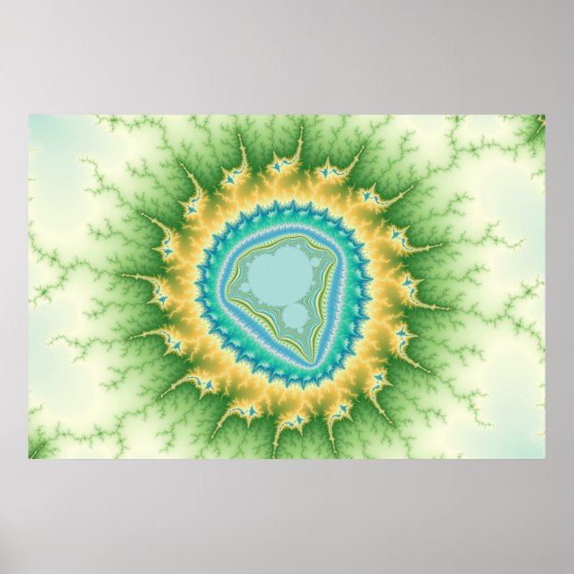 Sol encantado - Poster Fractal (Frente)
