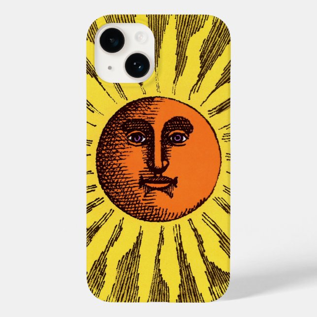 Sol Hippie Feliz Sorridente Amarelo Celestial Vint (Verso)