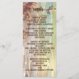 Sol náutico no menu plano de praia