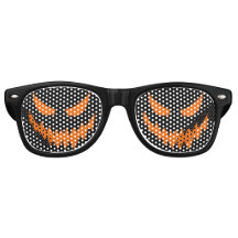 Óculos de fantasia de Halloween Jack-O-Lanterna (P