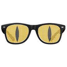 Óculos Engraçados De Olhos De Gato (Amarelo)