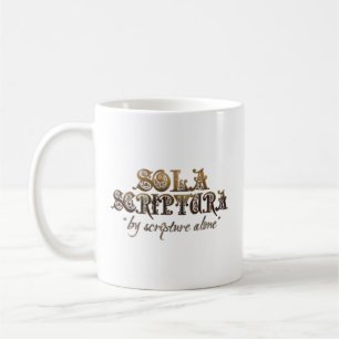 "SOLA SCRIPTURA" (verso de w/bible) caneca do