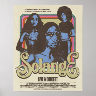 Solange Live em Nova Gales do Sul, AU Poster