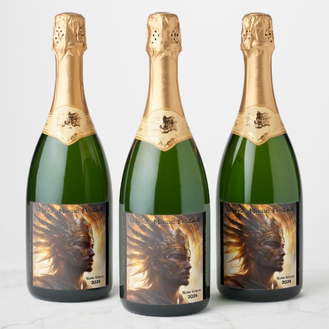 Solar Eclipse Warrior King Personaliza Conjunto de (Garrafas)