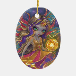 Solara Sunflare Ornamento de Cerâmica
