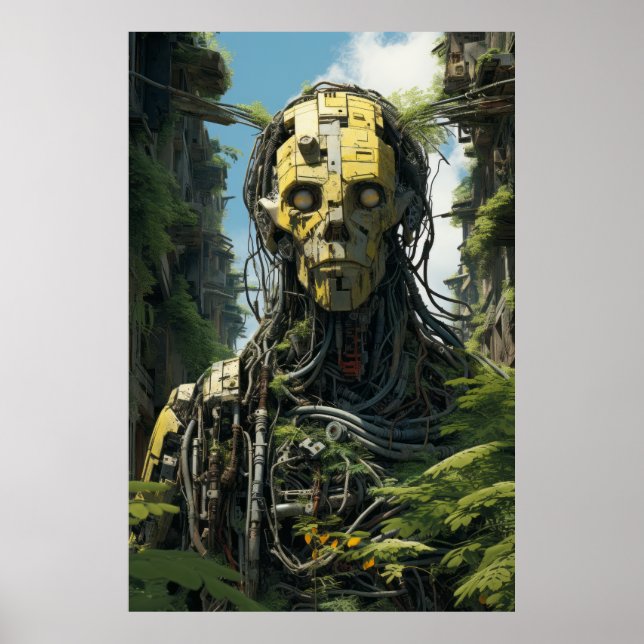 Solarpunk Redshift Poster (Frente)