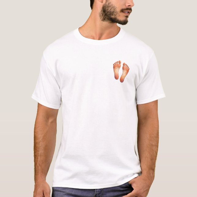 solas nuas / Benefícios de estar descalço Camiseta (Frente)