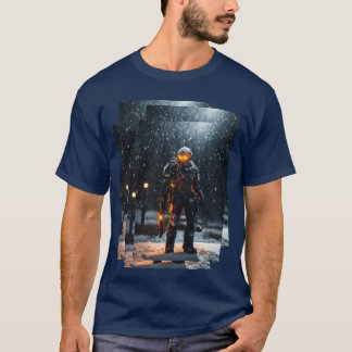 Soldado de alienígena Impresso Camiseta Formal e H