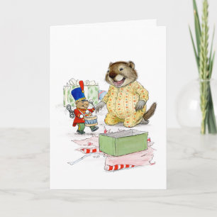 Soldado de brinquedo para cartão de Natal