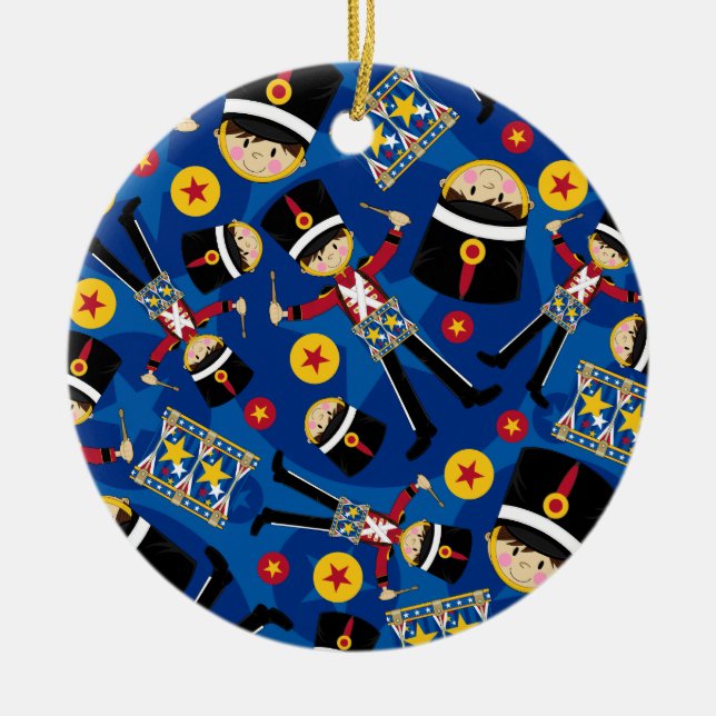 Soldado do Nutcracker que joga o ornamento dos (Frente)