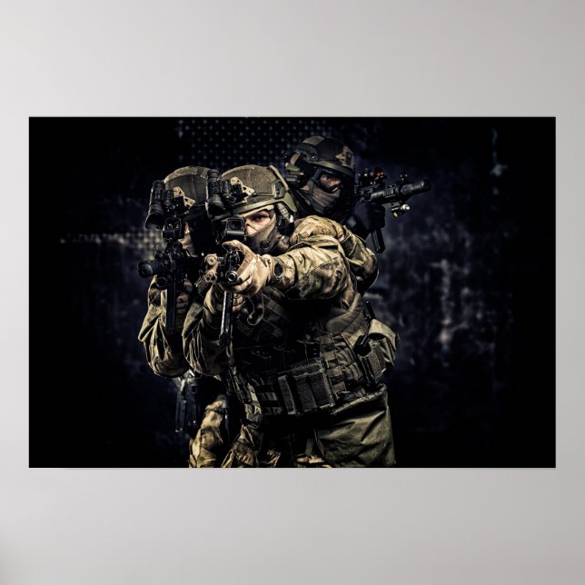 Soldado Militar de poster Art (Frente)