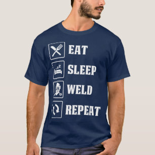 Soldador Comer Soldadura do Sono Repetir Camisas P