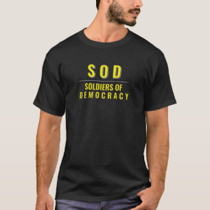 Soldados da Democracia Protestam Camiseta Preta