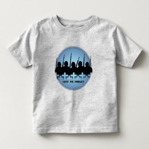 Soldados Homenageiam Toddler T-shirts Guerra, Tee