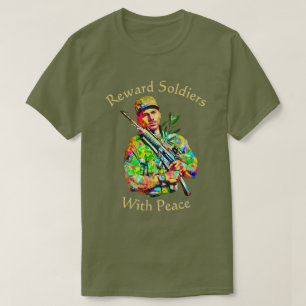Soldados Recompensados com Camisa T de Paz 01