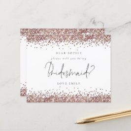 Solicitação de Bridesmaid do Script de Glitter Dou