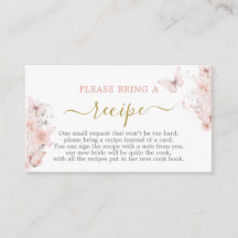 Solicitação de Cartão de Receita de Chá de panela