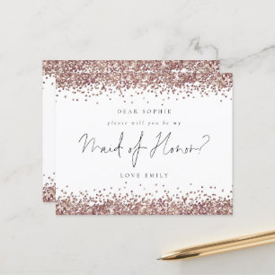 Solicitação de Madrinha de casamento de Glitter