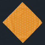 Solid Orange Pet Large Bandana with White Dots<br><div class="desc">Brighten your pet’s look with this Solid Orange Large Bandana featuring cheerful white dots. Made from soft,  breathable fabric,  it’s perfect for everyday adventures or festive occasions. The bold orange hue adds a fun,  energetic touch while keeping your pet stylish and comfortable.</div>