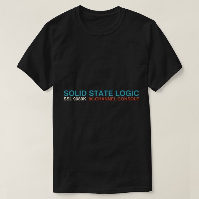 Solid state logic colorful Essential T-Shirt (Frente do Design)