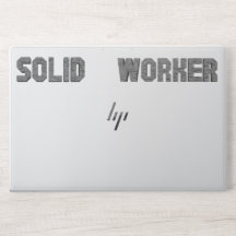 Solid Worker Laptop Sticker