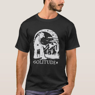 Solidão de Cowboy, Camiseta Gráfica do Deserto Oci