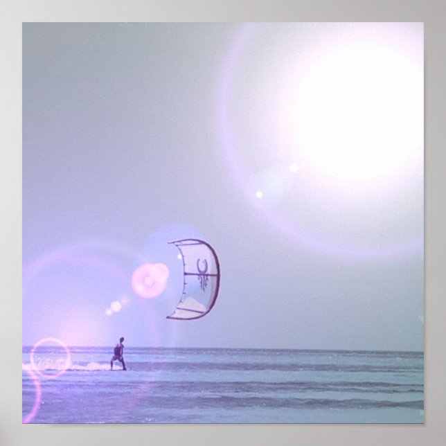 Solo Kiteboarder Poster (Frente)