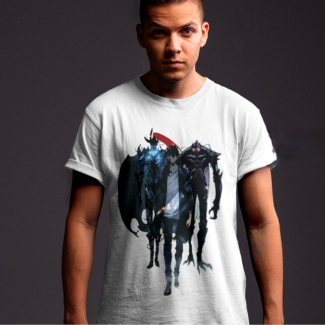 Solo Leveling Sung Jin-Woo T-Shirt - Official Anim (Criador carregado)
