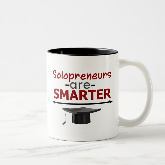 Solopreneurs é uma caneca mais esperta (Direita)