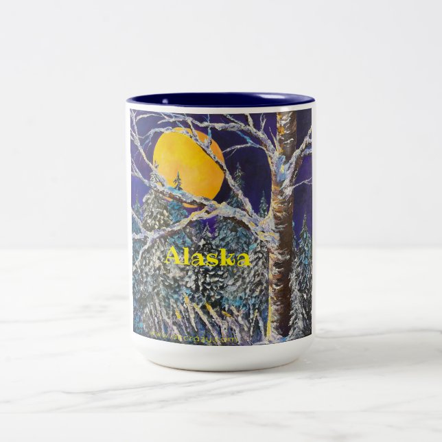 Solstice Moon 15oz ALASKA caneca de café de duas t (Centro)