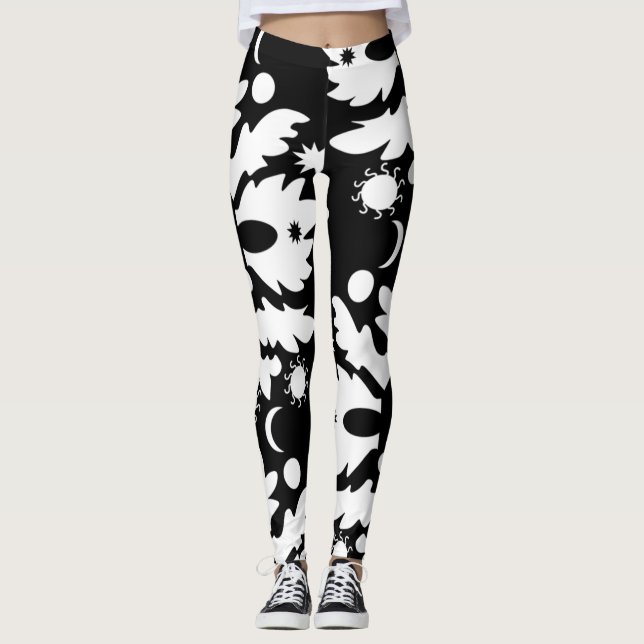 solstício feliz de verão Leggings Midverão (Frente)