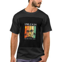 Solte a camiseta brilhante com sol