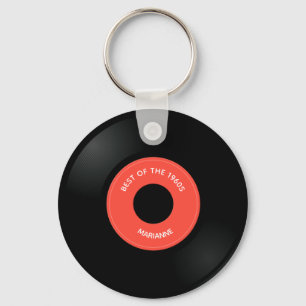 Solteiro de registro de vinilo "45" Chaveiro