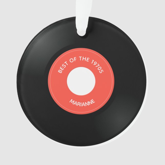 Solteiro de vinilo "45", ornamento acrílico Design (Frente)