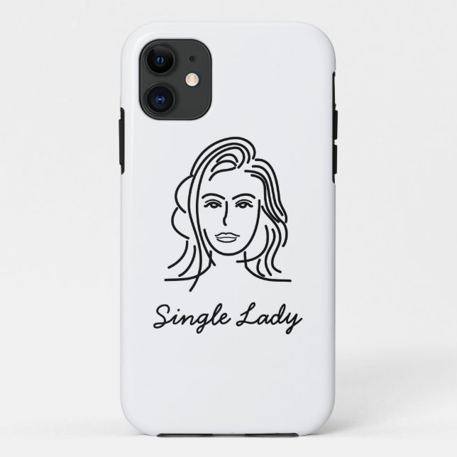 Solteiro Lady Capas de iphone (Verso)