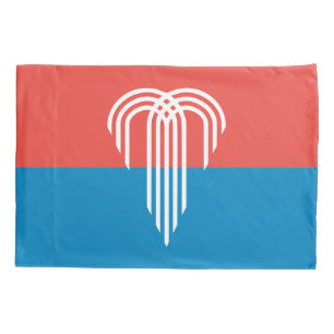 Solteiro Pillowcase com a bandeira de Kansas City