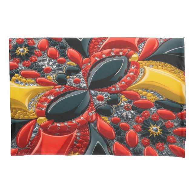 Solteiro Pillowcase com cores alemãs (Frente)