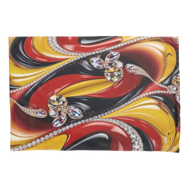 Solteiro Pillowcase com cores belgas (Frente)