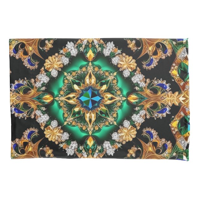 Solteiro Pillowcase com cores brasileiras (Frente)