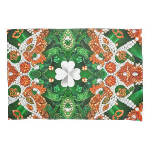 Solteiro Pillowcase com cores irlandesas