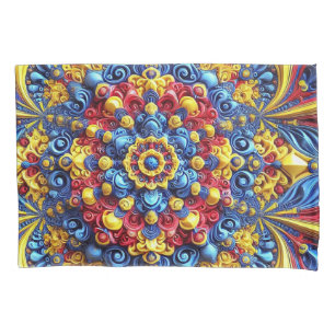 Solteiro Pillowcase com design de cores romenas