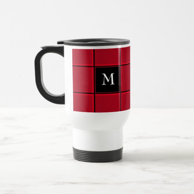 Solteiro Vermelho e Negro Caneca de viagem de Nata (Esquerda)