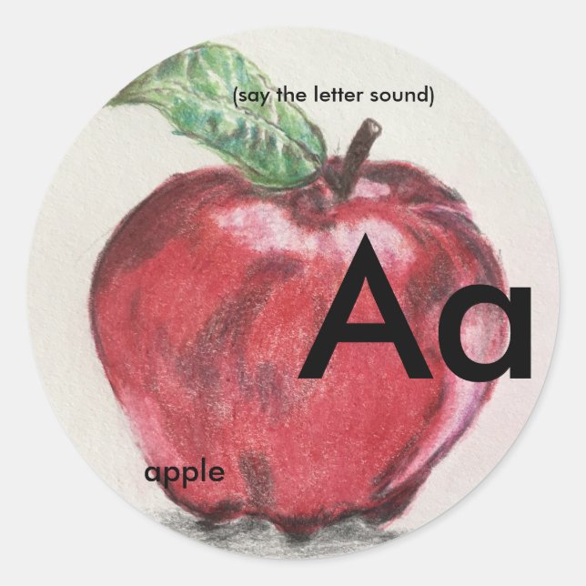 som de letras fonicas clássicas de autocolantes de (Frente)