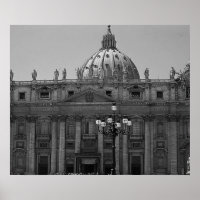Soma Branca Negra de Rua Basílica Poster Roma