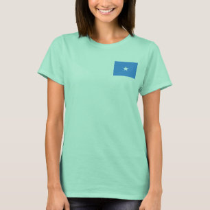 Somália Flag e Map dk T-Shirt
