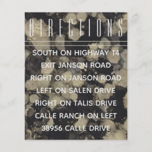 Sombras da placa de inserção do convite de casamen