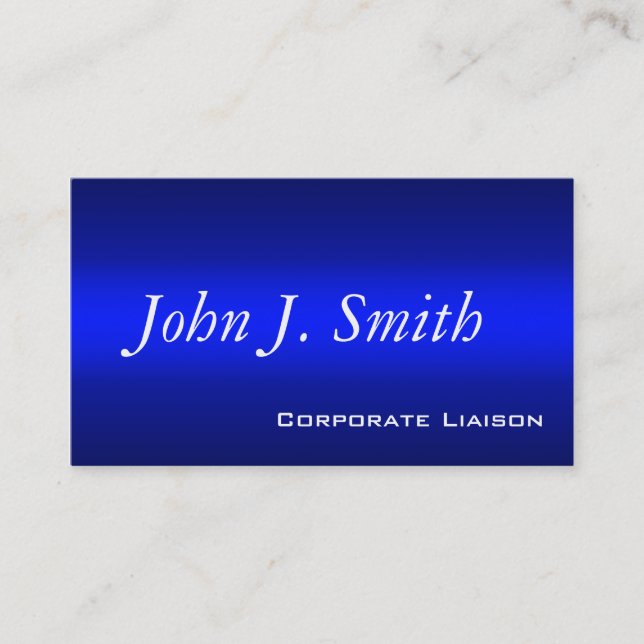 Sombras de Cartões de visitas Padrão Azul (Frente)