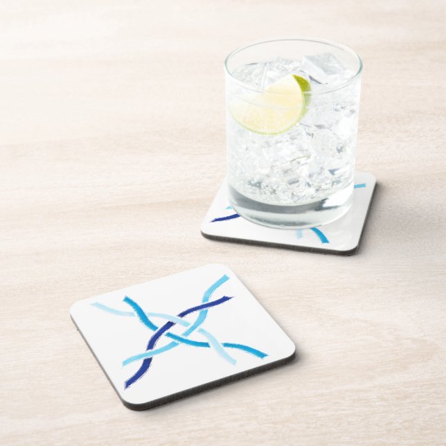 Sombras de Porta copos Nó Celta Semirida Azul (Lado Direito)