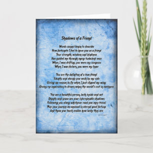 Sombras de um Cartão Amigo (azul)